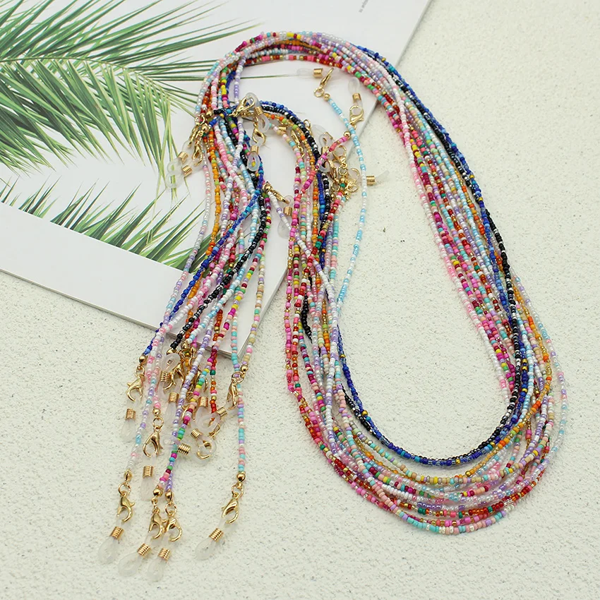 

Beads Glasses Chain Lanyard Glasses Sunglasses Mask Hangs Neck Fashione Holder Strap Mask Rope Women Eyewear Accessories