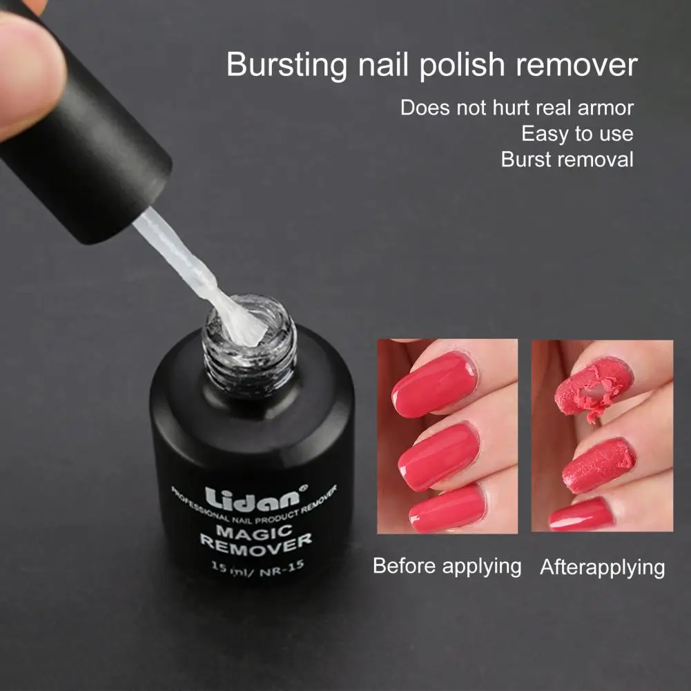 

No Burnished Required Easy to Use Nail Remove Soak-Off Gel Polish for Girl