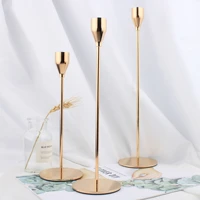 european candle holder ornaments candlestick table romantic candlelight dinner three piece ornaments wedding plating decorations