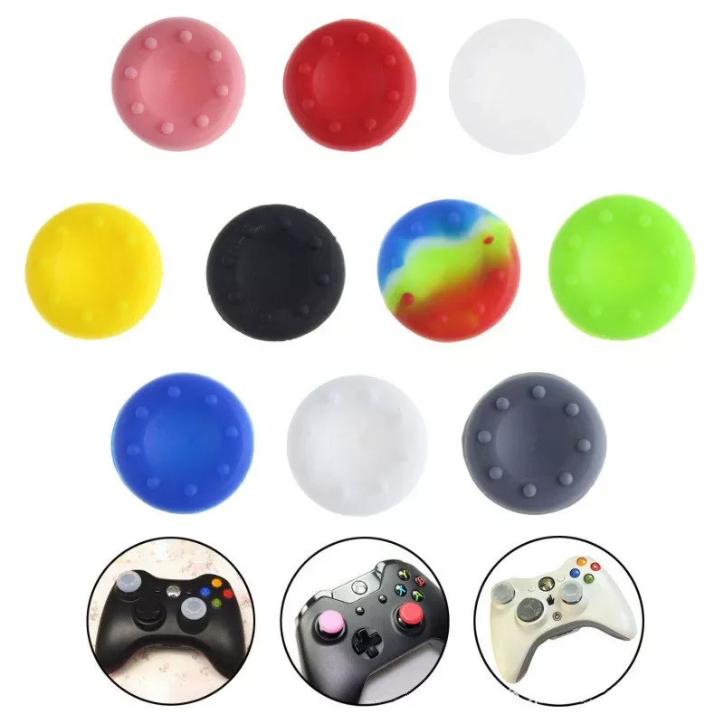 

4PCS Thumb Stick Grips Caps For PS4 Pro Slim Silicone Analog Thumbstick Grips Cover For Xbox PS3 PS4 Accessories