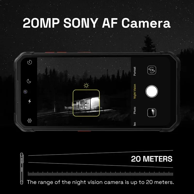 Прочный телефон IIIF150 Air1 Pro FHD + дисплей 6 5 дюйма IP68/IP69K 128 ГБ 48 МП инфракрасное ночное