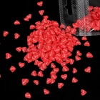 Красные Блестки для дизайна ногтей для профессиональных искусств, розовый кусок глины, хлопья на День святого Валентина, дизайн ногтей для маникюра, украшения