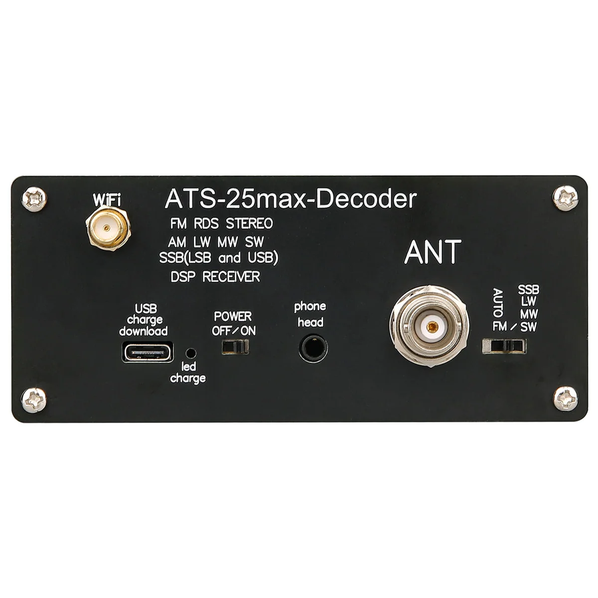 Фотомагнитола ATS-25Max-Decoder SI4732 полный радиоприемник FM LW MW SW SSB сенсорный экран 2 4