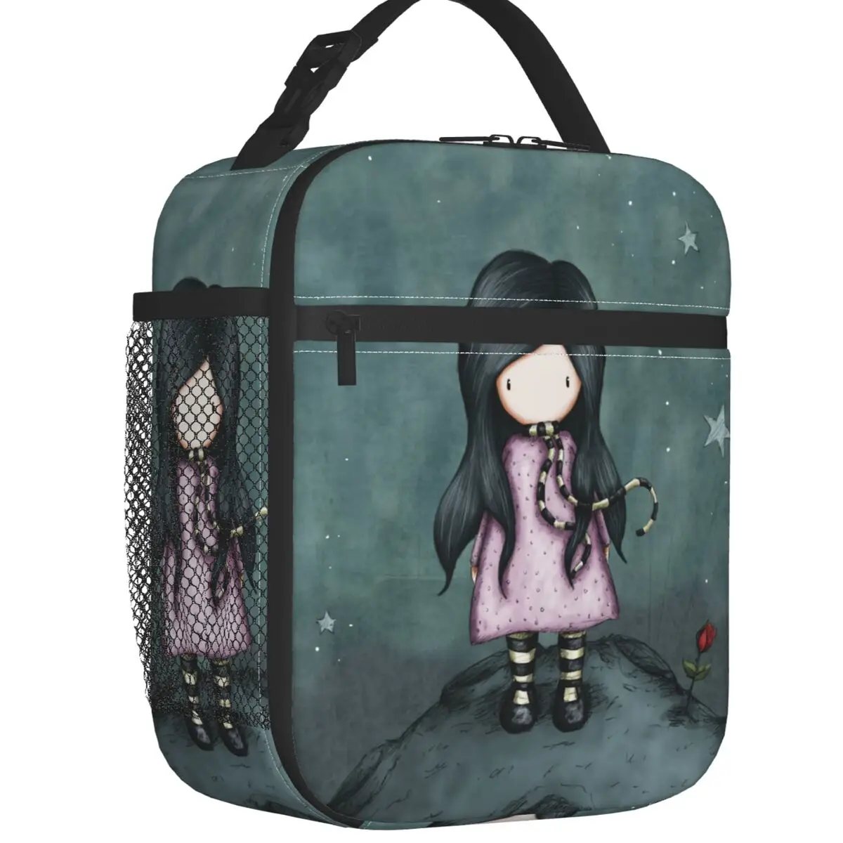 Coque Art Cartoon Santoro Gorjuss Insulated Lunch Bag for Women Waterproof Thermal Cooler Bento Box Beach Camping Travel