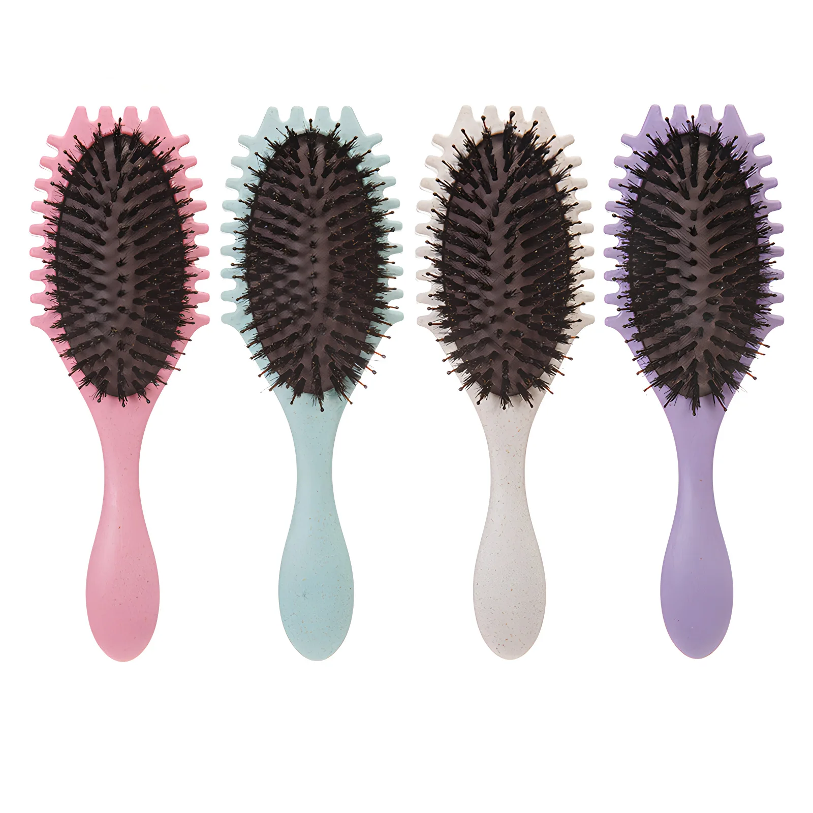 100 шт. взрывная расческа для укладки локонов антистатическая щетина с подушкой