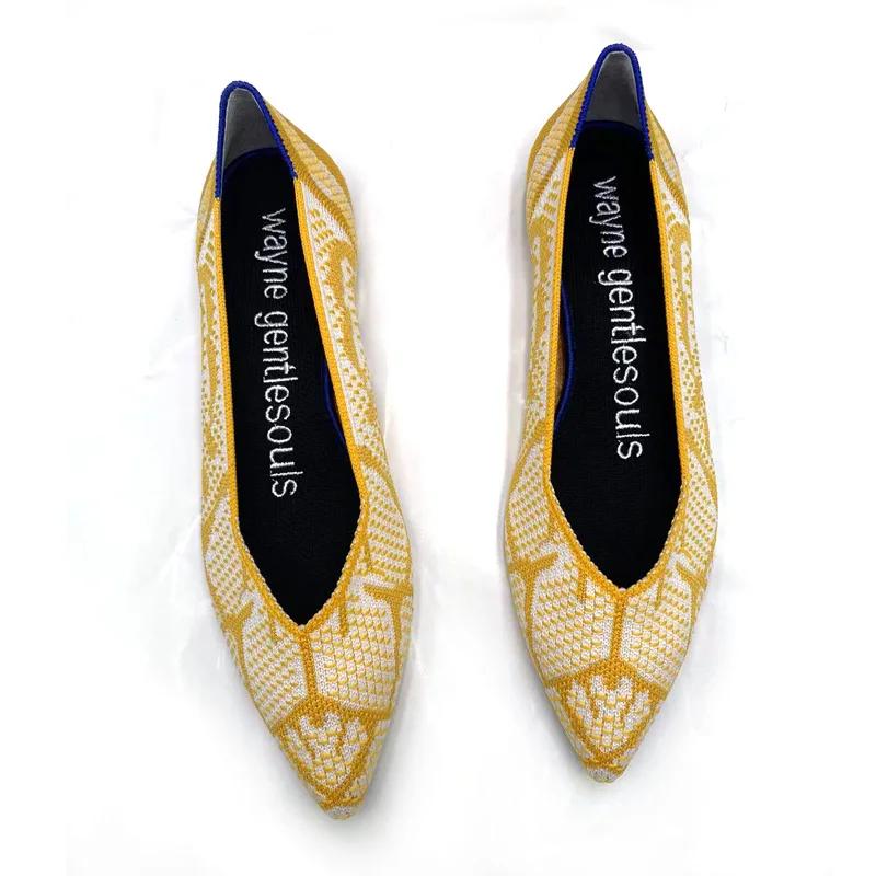 

Comfortable princess shoes spring new casual shallow mouth pointed ballet flat shoes for women