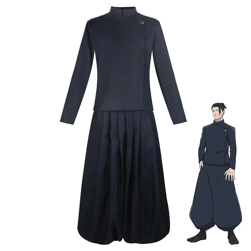 Gojo Satoru Косплей Костюм Униформа для мужчин Jujutsu Kaisen Наряд и солнцезащитные очки Geto