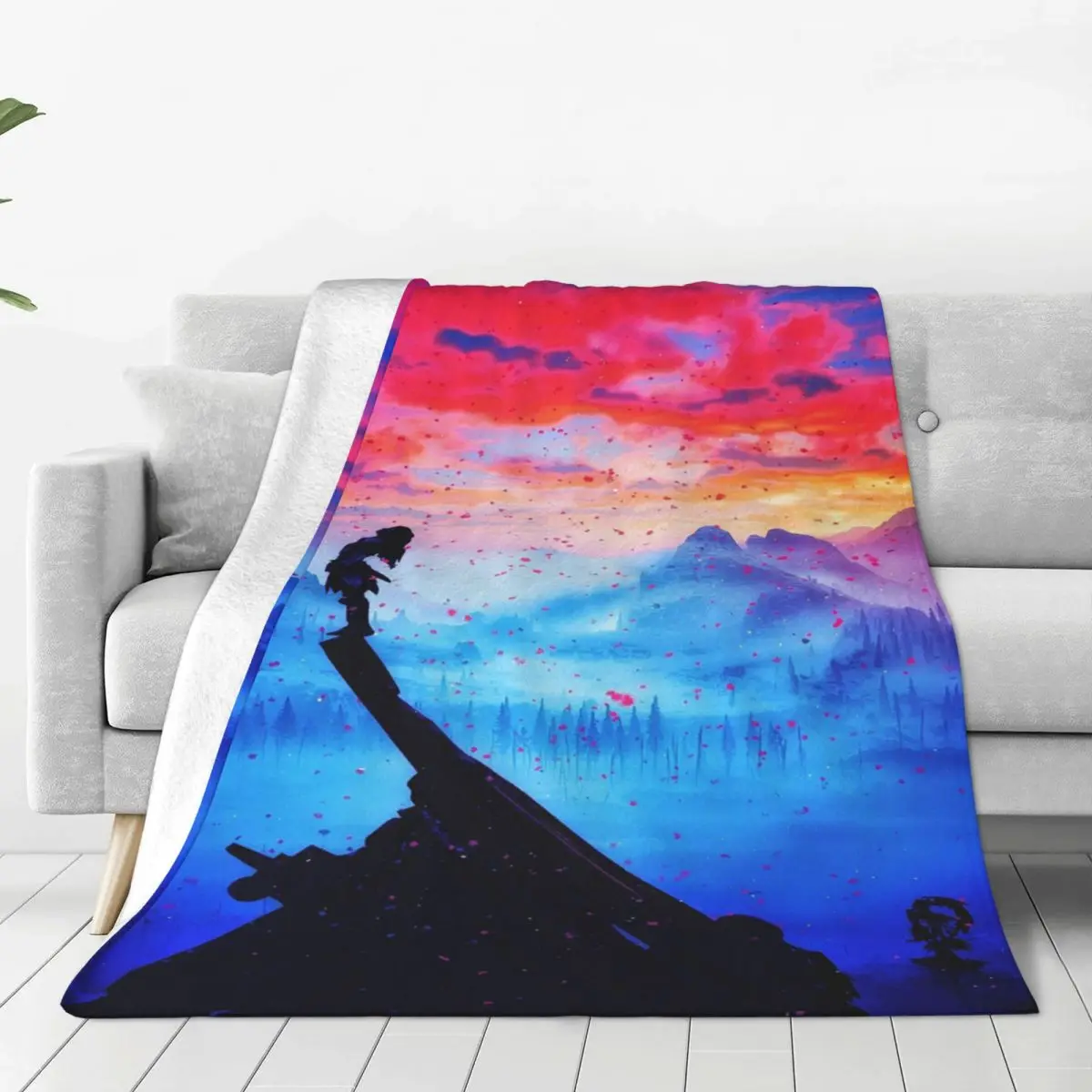 

Всесезонное Флисовое одеяло для видеоигр Horizon Zero Dawn, многофункциональное легкое тонкое покрывало для дивана, дивана, покрывало