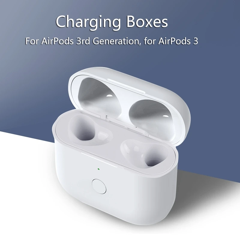 

Сменный беспроводной зарядный бокс, совместимый с наушниками Airpods 3, Bluetooth, чехол для зарядного устройства 600 мАч