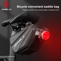 wheel up bicycle bag mountain road bike seat bags portable bicycle tail bag outdoor cycling storage saddle bag bike accessories