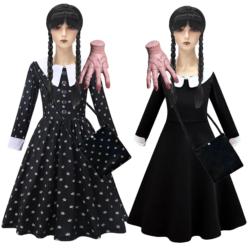 Детский Костюм На Хэллоуин Черное Одинаковое Семейное Платье Принцессы Для