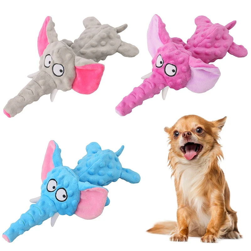 

Pet Plush Toy Interactive Dog Chew Toy Bite Resistant Squeaky Toys Teeth Cleaning Chew Toys for Dogs Cats Puppy Pet Supplies