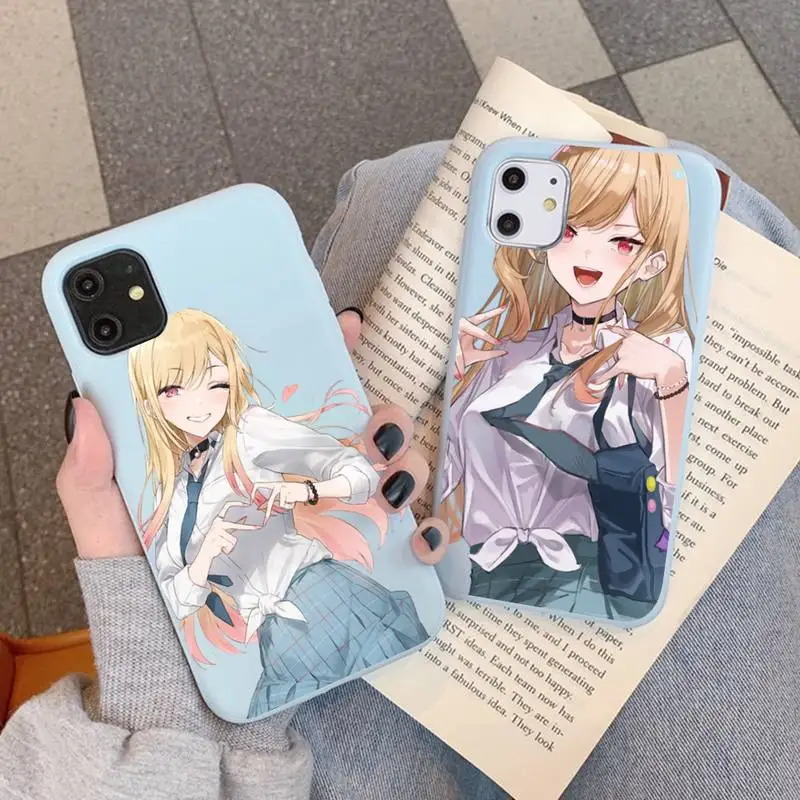 

YNDFCNB My Dress Up Darling Kitagawa Marin Phone Case for iPhone 11 12 13 Mini Pro Xs Max 8 7 6 6S Plus X XR
