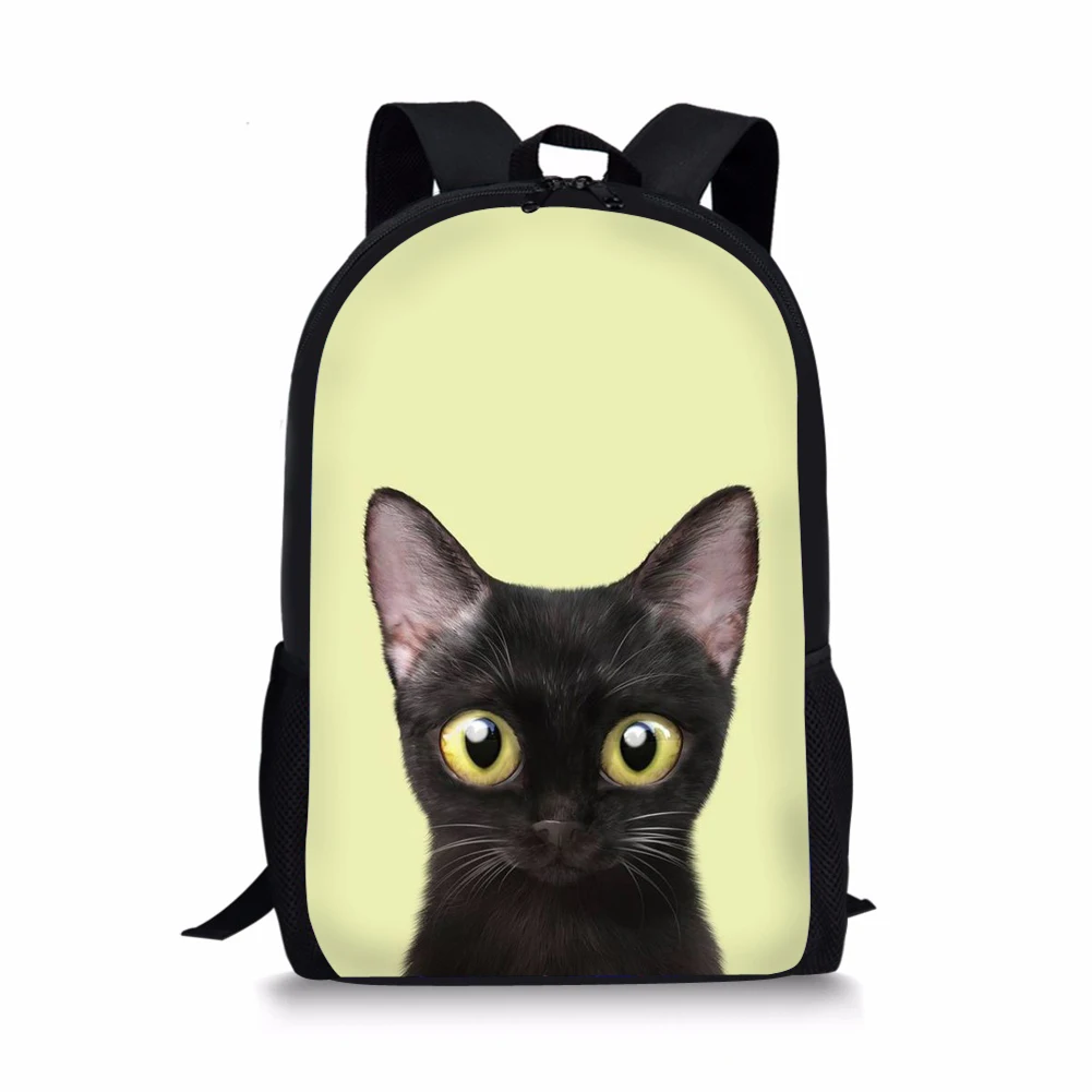 Cute Cat Printing Backpack for Kid Shoulders Bag Fashion School Bag for Teenage Girl Children Travel Plecaki Szkolne