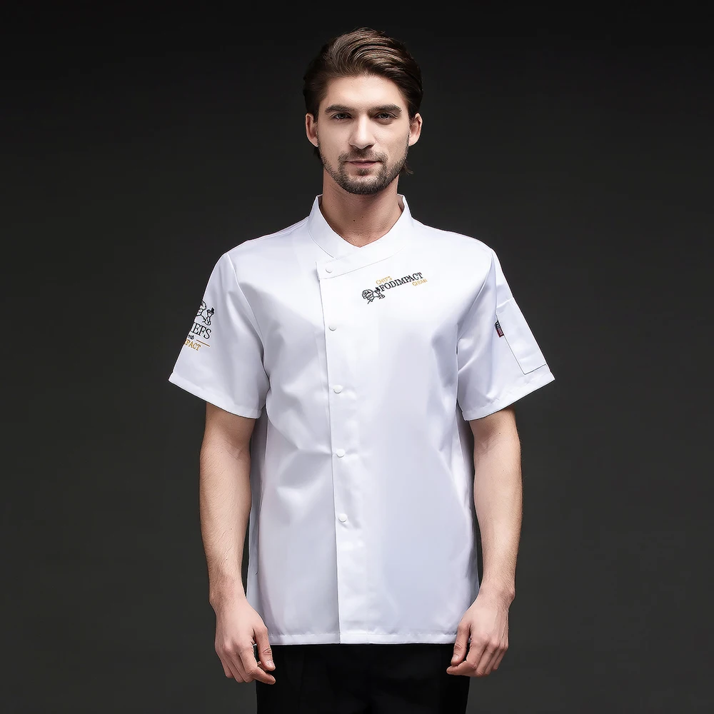 Черная Униформа шеф-повара с логотипом пальто для приготовления суши в ресторане