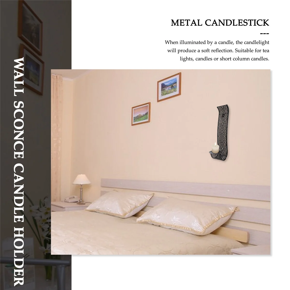 Wall-mount Pillar Candles Holders For Room Decoration Candle Stand