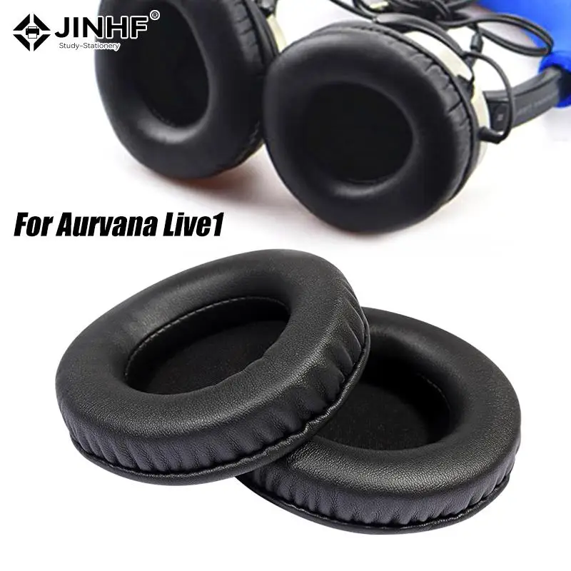 

1pair PU Leather Cushion Sponge Earpads Compatible For Creative/Aurvana Live2 Headphone Headset Memory Foam Cover