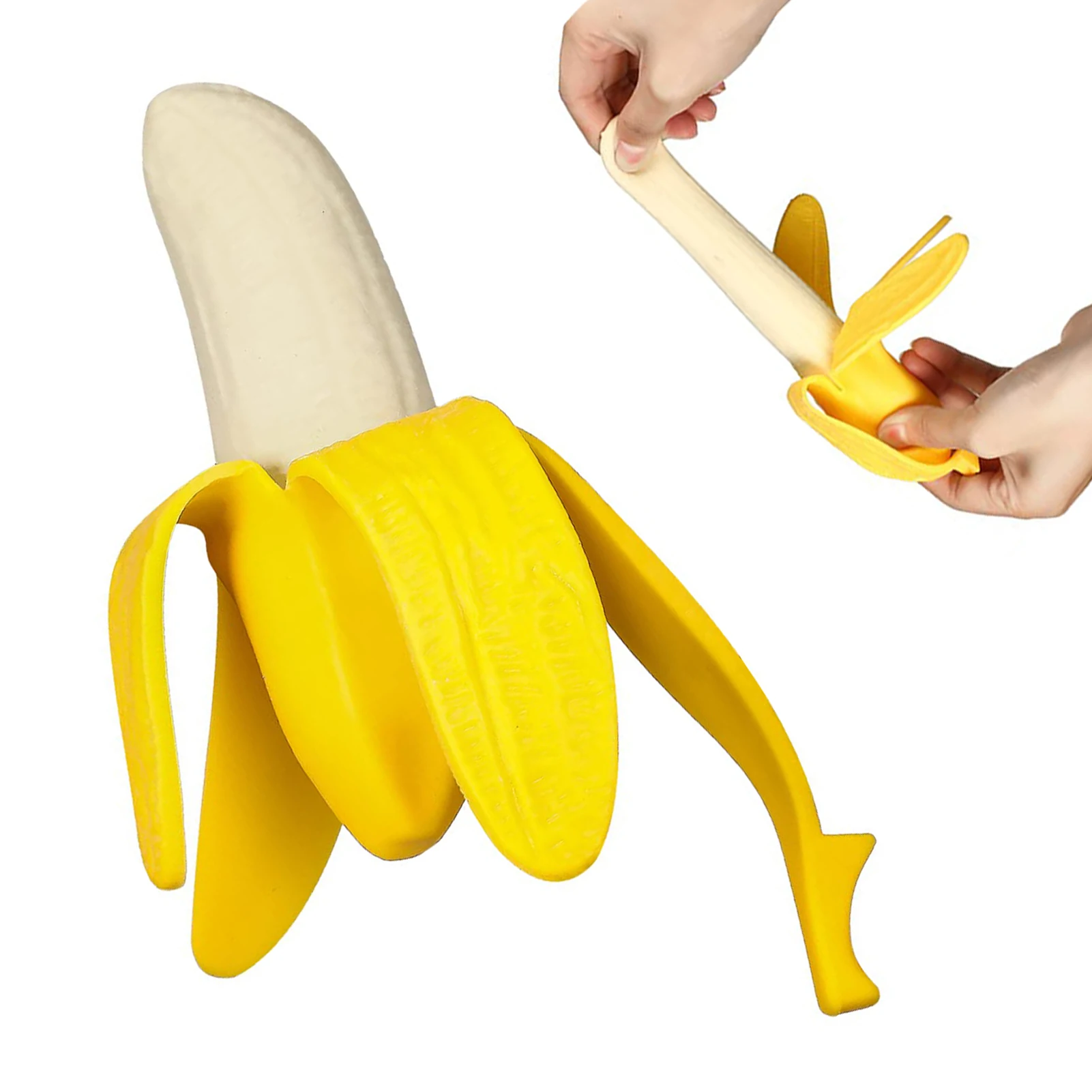 

Simulation Peeling Banana Squeeze Toy Elastic Squishy Slow Rising Stress Relief Venting Joking Decompression Funny Toys Gifts