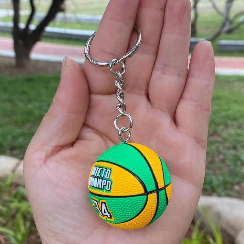 

Mini Basketball Keychain Backpack Ornament PVC Figure Toy Collection Gifts