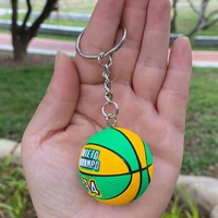 mini basketball keychain backpack ornament pvc figure toy collection gifts