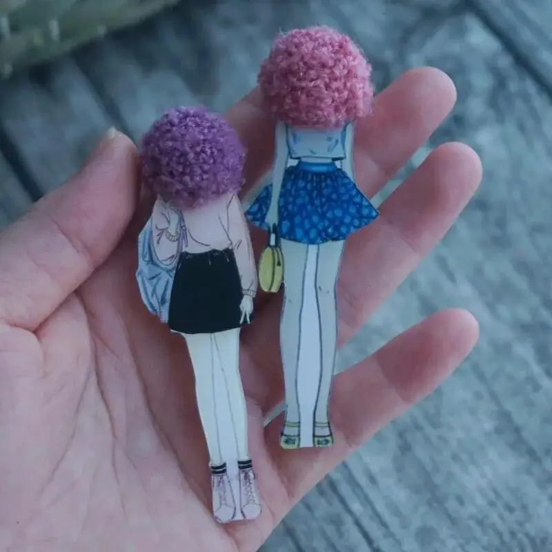 Женская брошь с эмалью цвет в ассортименте