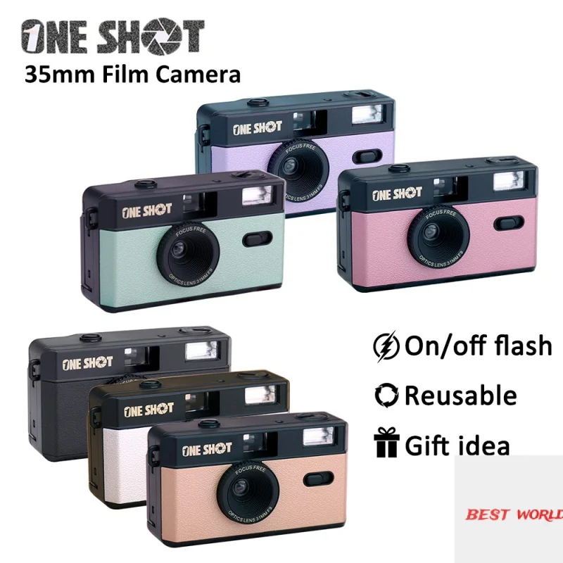 

ONE SHOT Reusable 35mm Film Camera with Kodak Gold 200 Film