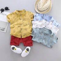kids clothes fashion baby boys suit summer casual clothes set top shorts 2pcs baby clothing set for boys infant suits