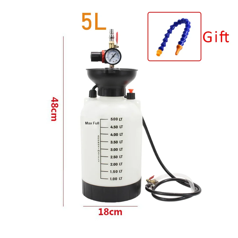 

5 л пневматическая Шестерня масляный инжектор трансмиссионная жидкость инжектор автомобильная коробка передач Смазка Шприц автомобильный внедорожный инструмент для замены масла