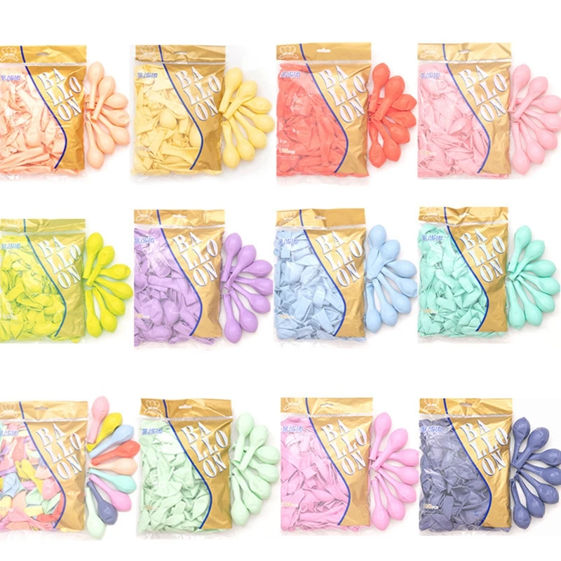 

100 шт., латексные воздушные шары в виде макарон