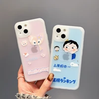 disney linabell bogi cute cartoon phone cases for iphone 13 12 11 pro max xr xs max x couple soft silicone anti drop tpu case