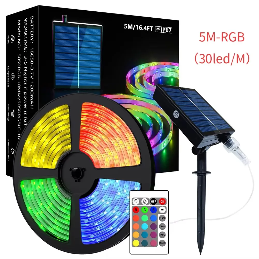 

Солнечная светодиодная лента Lumtang RGB 5050