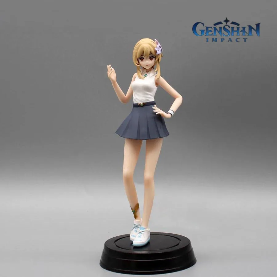 

Genshin Impact Figure Traveler Kawaii Original Anime Action Figure Free Shipping Items Children Gifts Christmas Present Kids Toy