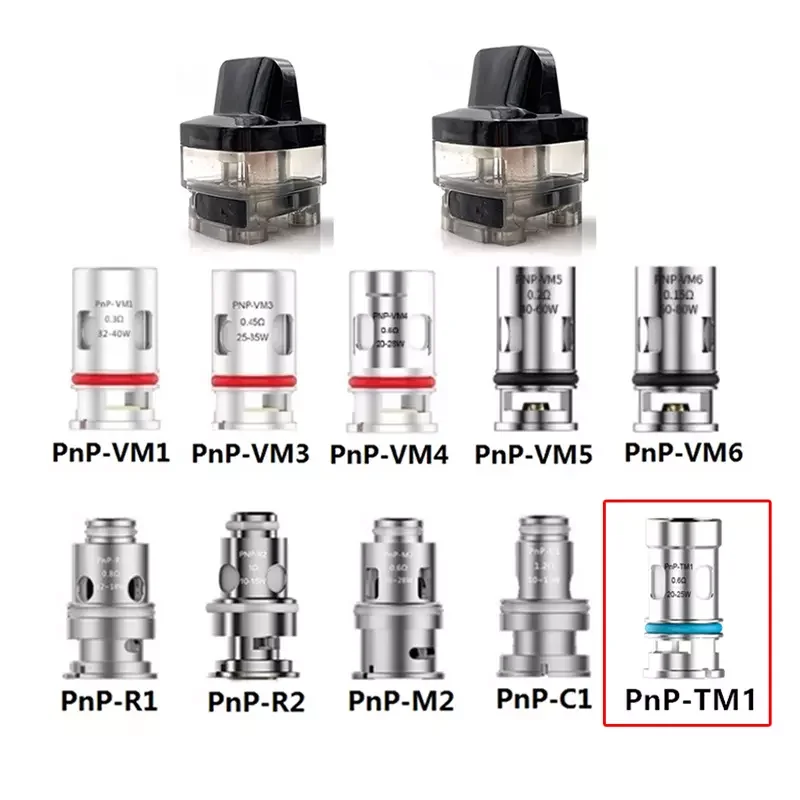 Оптом 5 шт. PNP катушка VM1 TR1 C1 VM3 VM4 VM5 VM6 0.3ohm 0.6ohm сетчатые катушки для VOOPOO VINCI X R Argus Vsuit