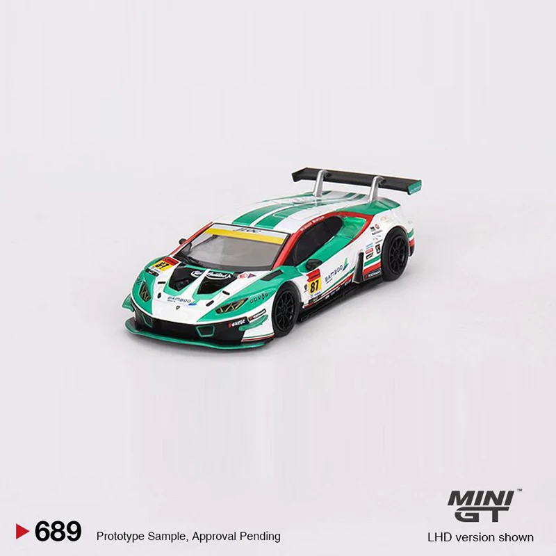 Модель автомобиля MINIGT 1:64 Lambor Huracan GT3 EVO2 литой спортивный автомобиль из сплава