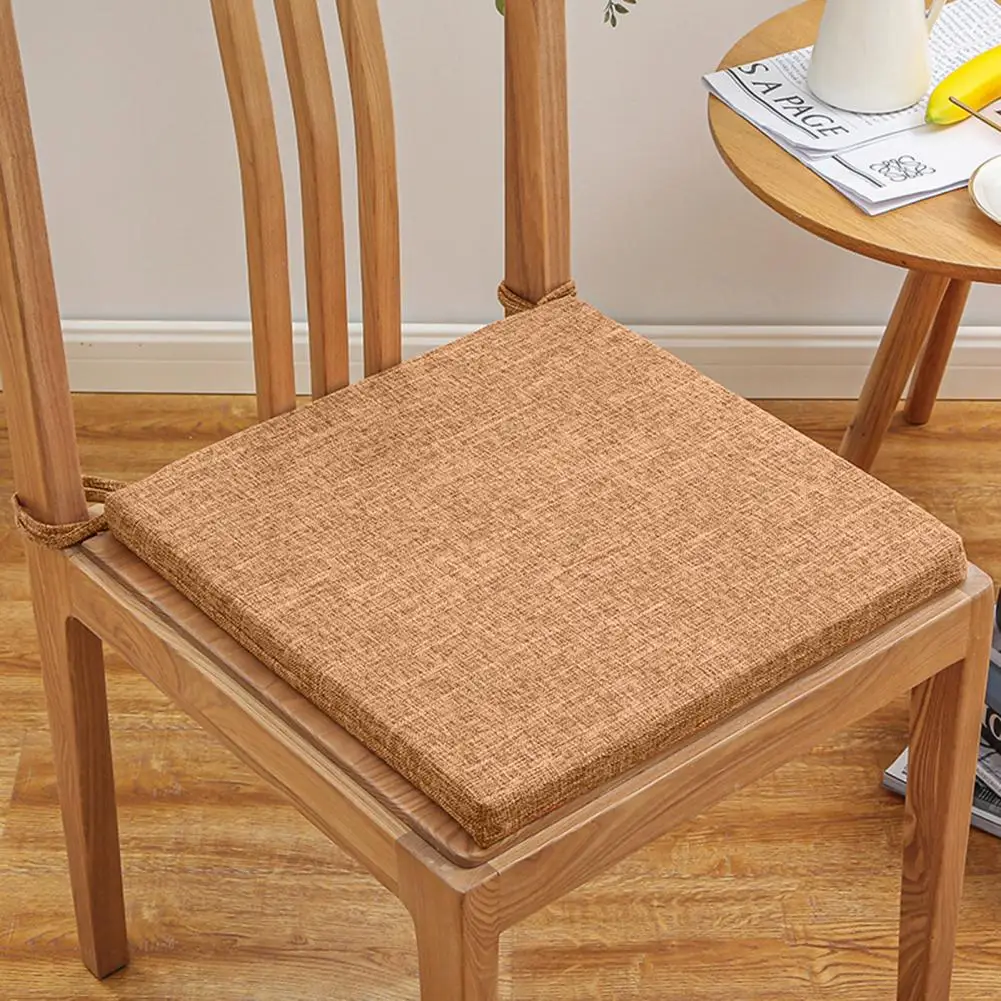 

Chair Cushion for Pressure Relief Memory Foam Seat Cushion for Office Dormitory Home Comfortable Cotton Linen Chair for Office