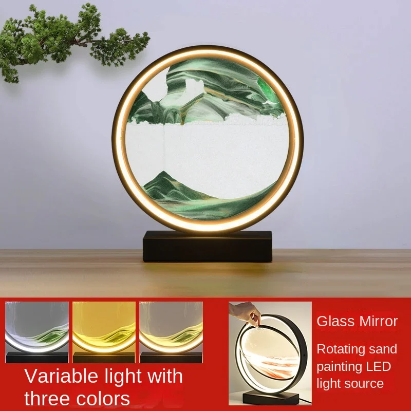 Настольная лампа с песочным песком светодиодсветодиодный для рисования