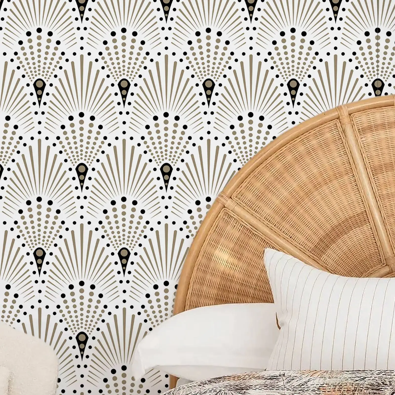 

Бумажные обои Pixel&Wall "Ракушки в стиле арт-деко"