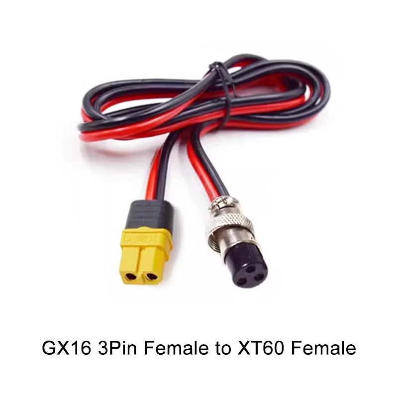 

Кабель питания XT60-GX16 12AWG 0.3-3 м