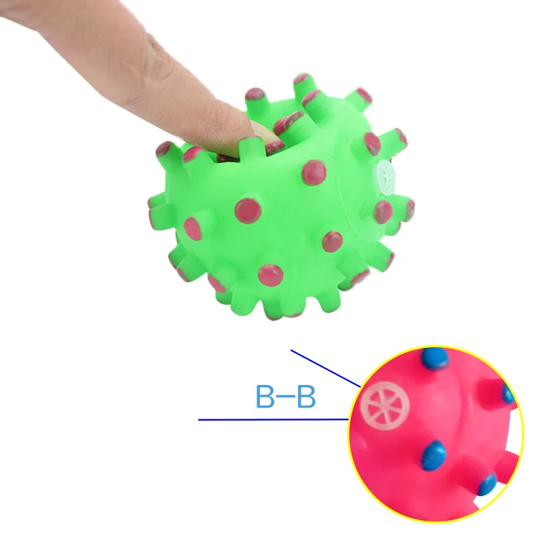 1pcs Diameter 6cm Squeaky Pet Dog Ball Toys for Small Dogs Rubber Chew Puppy Toy Stuff Pets Brinquedo Cachorro |
