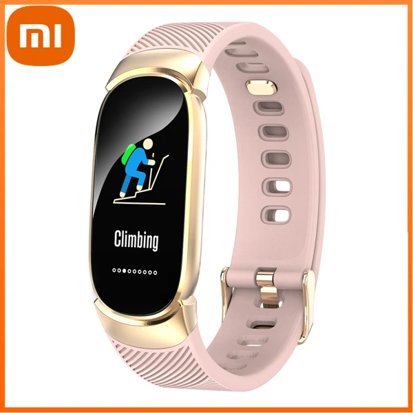 

Женские умные часы Xiaomi, спортивные Смарт-часы с шагомером, пульсометром, тонометром, оксиметром, фитнес-трекером, напоминанием о звонках