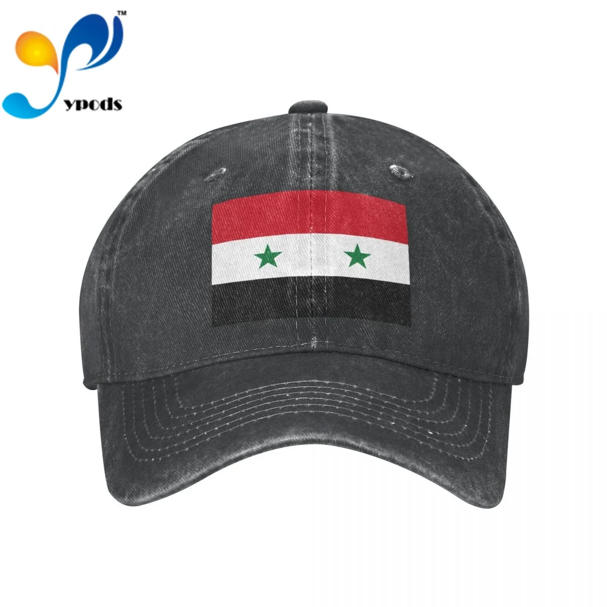 

New Brand Anime Syrian Flag Snapback Cap Cotton Baseball Cap Men Women Hip Hop Dad Hat Trucker