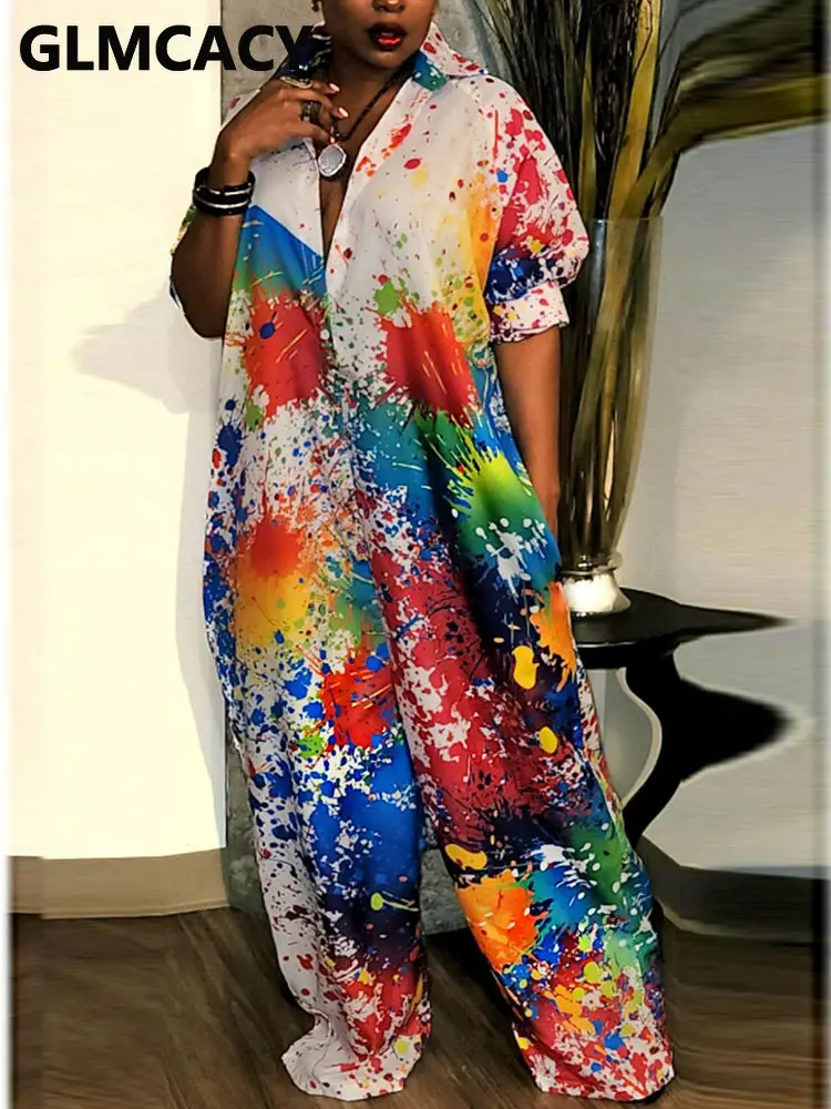 

Женский Свободный Повседневный Комбинезон художника с длинными рукавами и пуговицами спереди