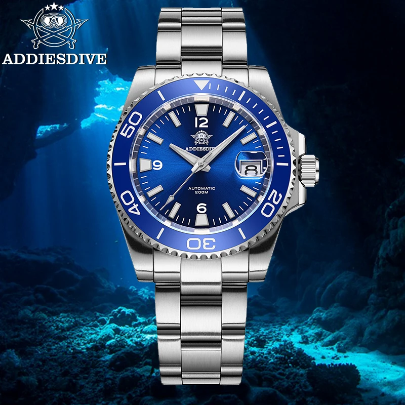 ADDIESDIVE АД2085 мужские механические часы для дайвинга