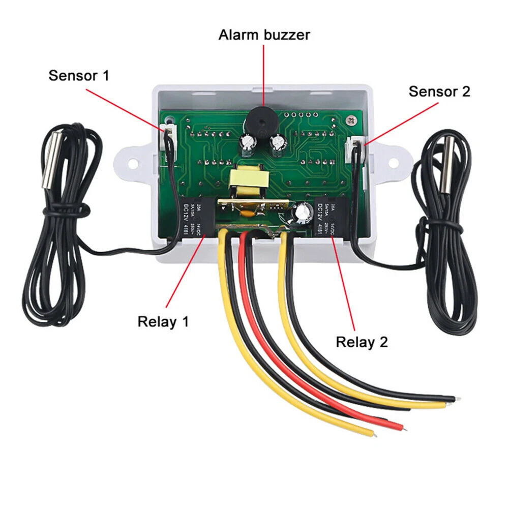 

XK-W1088 Thermostat Digital Temperature Reg -50~110°C 75mm(L)*55mm(W) Display Digital High Accuracy Practical Useful