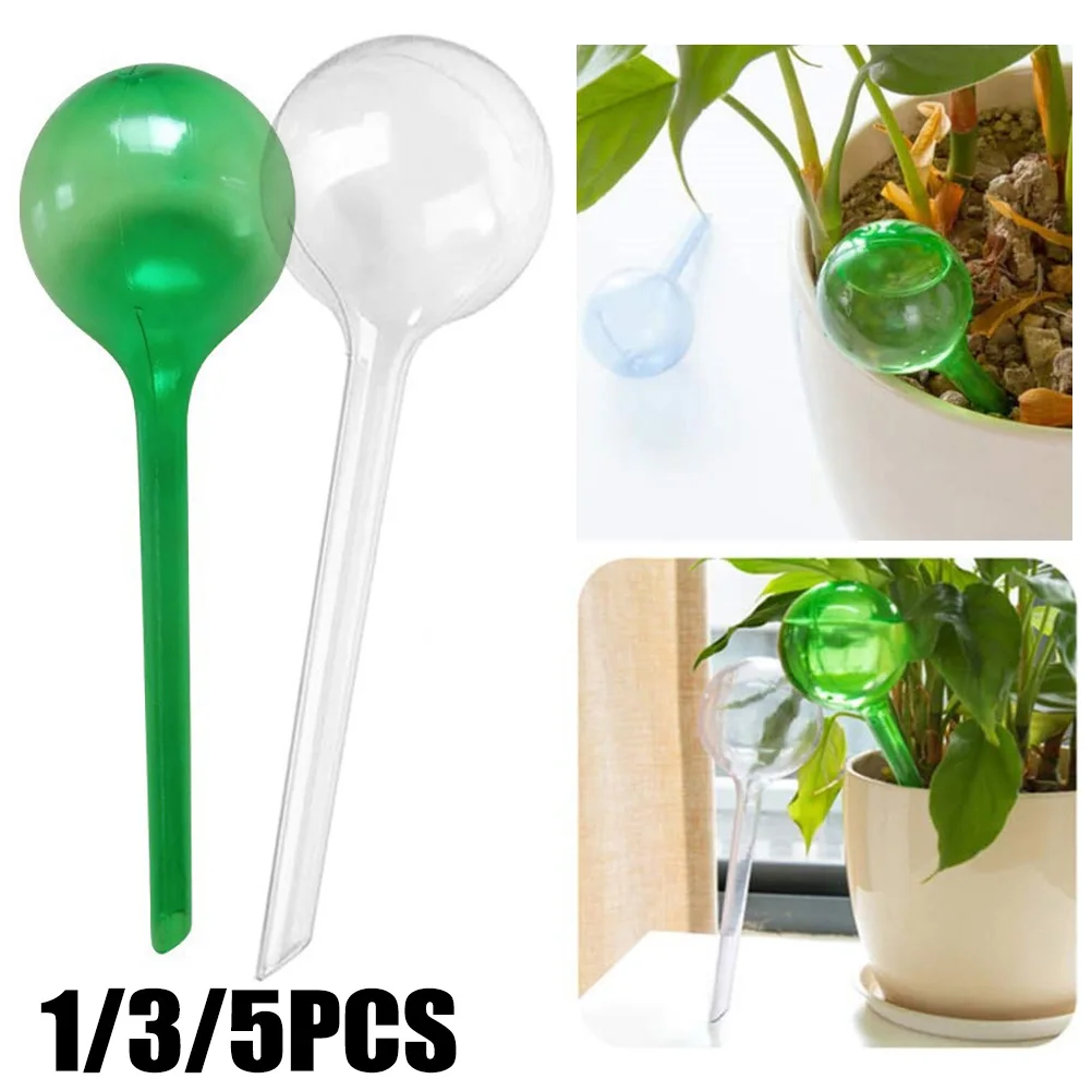1/3/5 Pcs Automatic Plant Watering Bulbs Self Watering Globes Plastic Balls Garden Plant Water Device Drip Irrigation System