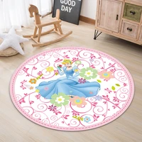disney mickey minnie mouse rug children baby kids crawling game mat round living room carpet indoor welcome soft mat gift