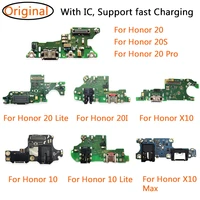 100 original usb charging dock port flex cable for huawei honor 10 20s 20i 20 pro lite x10 max charger connector board