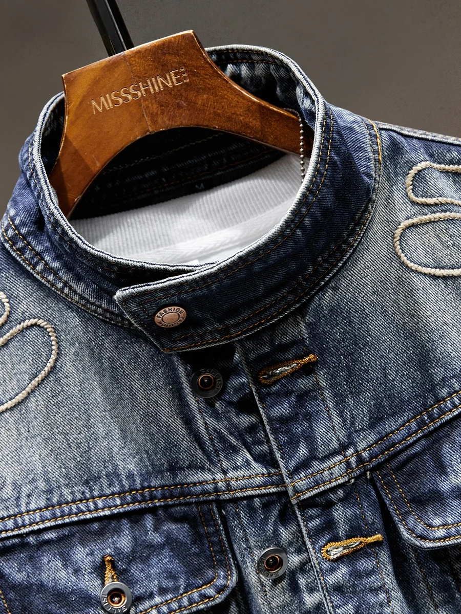 Американская рабочая одежда джинсовая куртка для мужчин Новое поступление 2024