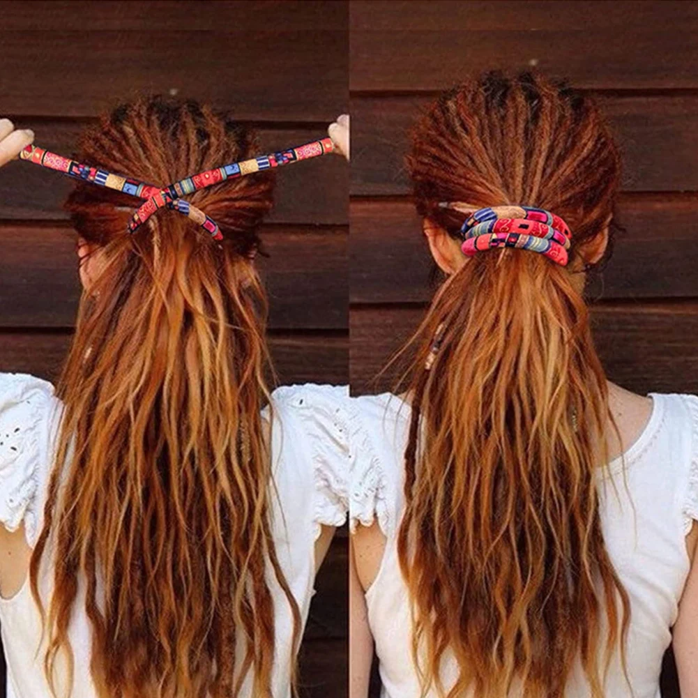 

Bendable Braid Spiral Lock Hair Tie New Headwear Hair Ties Ponytail Holders Long Dreadlock Hair Bands Women Hair Accessories