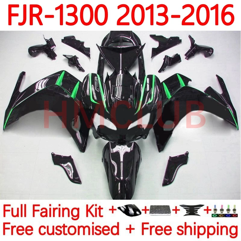 

Body For YAMAHA FJR-1300 FJR 1300 A CC FJR-1300A FJR1300 2013 2014 2015 2016 black green FJR1300A 13 14 15 16 Fairings 38No.75
